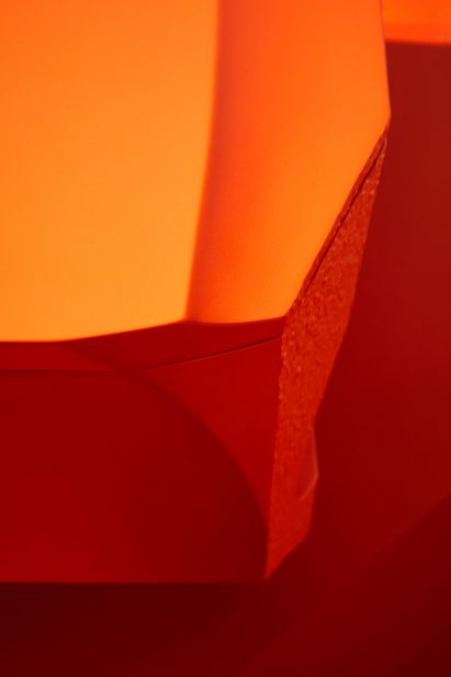 Close-up of edges on Formation 002 toilet