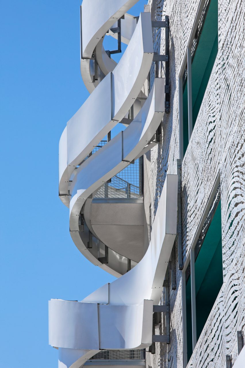 Metal terraces. Art Gray