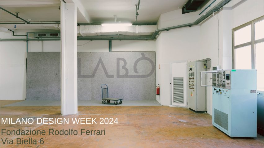 Labò's project poster for Milan design week 2024
