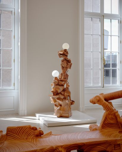 Jay Sae Jung Oh wooded cord found objects