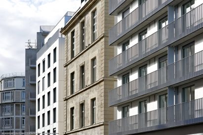 LIN Architectes blocks at the Caserne de Reuilly