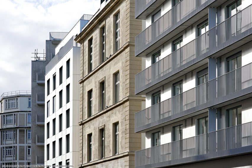 LIN Architectes blocks at the Caserne de Reuilly