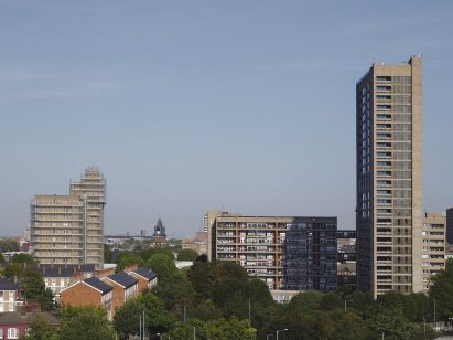 Concrete Balfron Tower estate in London