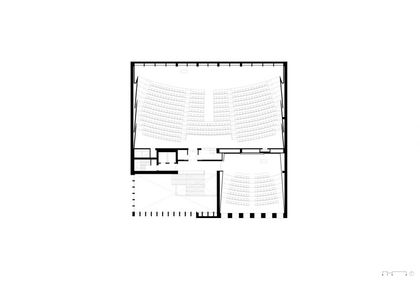 First floor plan of the Marga Klompé Building by Powerhouse Company
