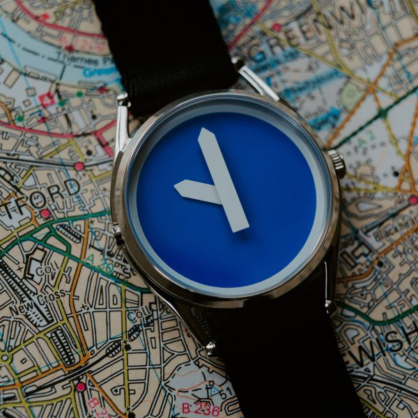 Margaret Calvert designs roadsign-like M1 watch
