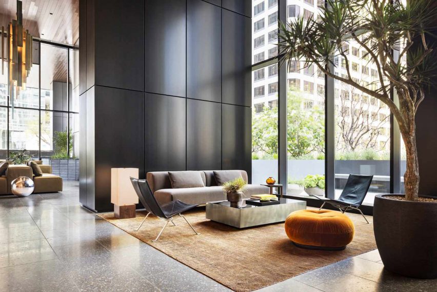 Seating area in lobby