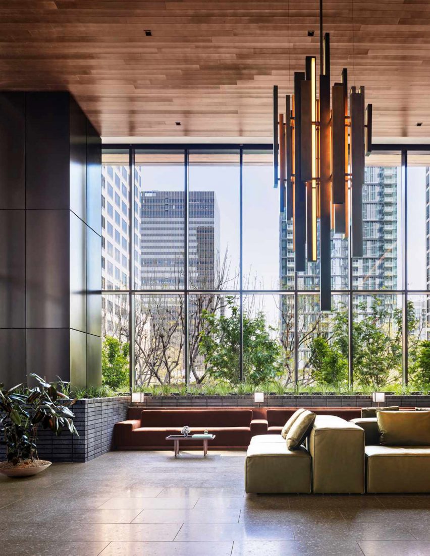 Large windows and couches