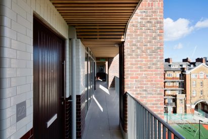 Flat entrance within the Bourne Estate