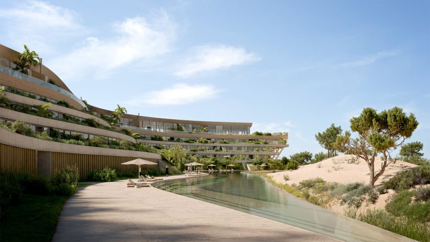 Terraced hotel in Uruguay