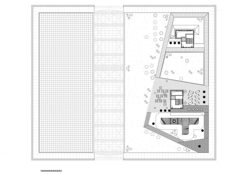 Roof plan of Metropolitan Station in Lublin by Tremend