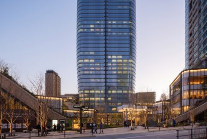 A skyscraper in Azabudai Hills, Tokyo