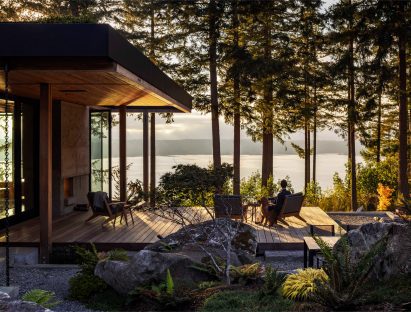 Decking overlooking the water