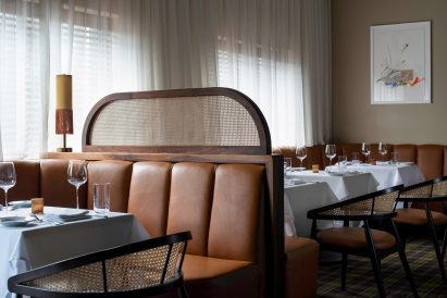 Restaurant and bar interiors in Durham, North Carolina