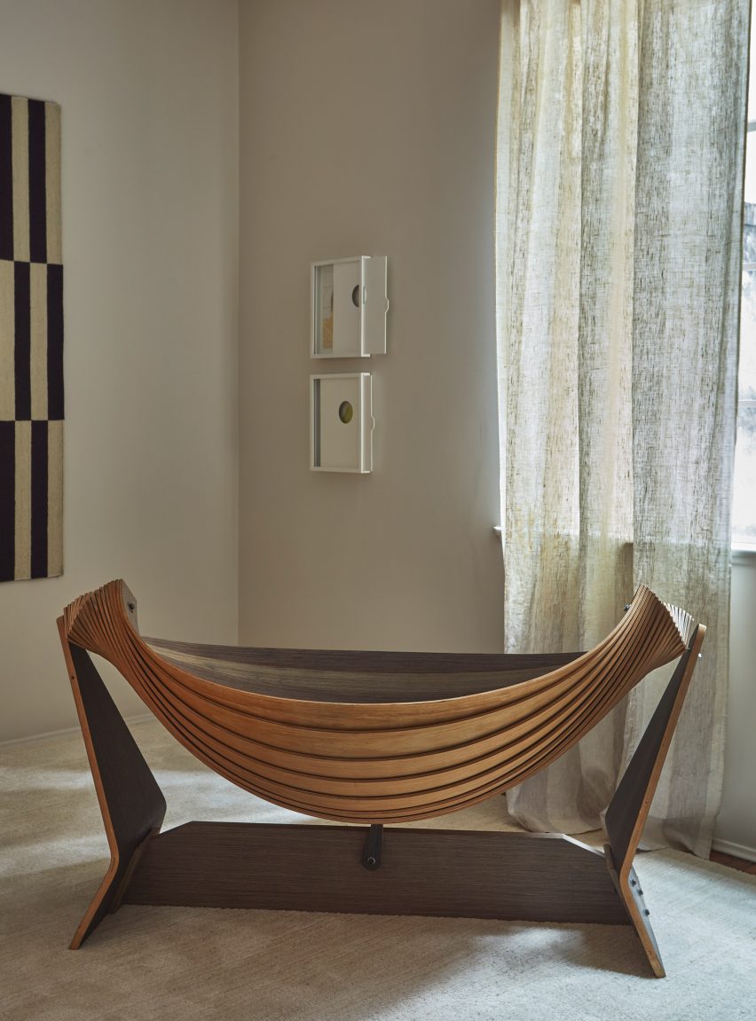A wooden crib