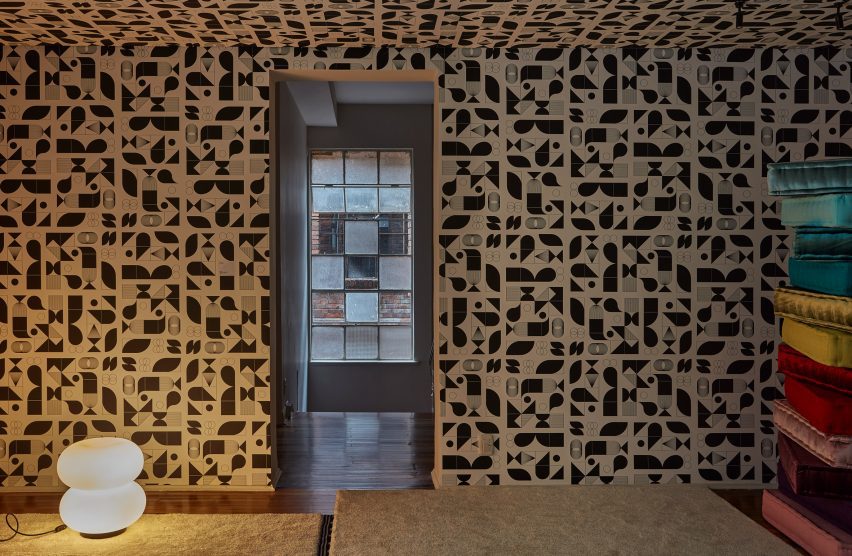 A wall with patterning