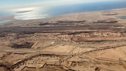 Neom photos of the Line foundations