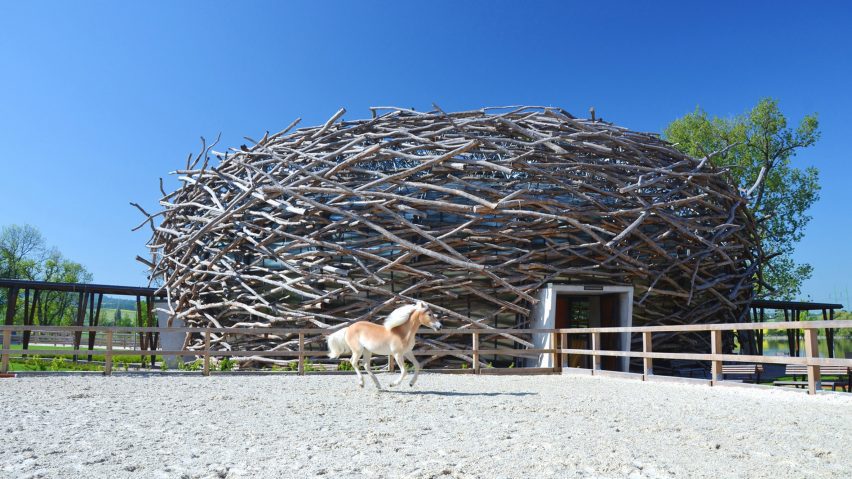 Nest-shaped buildings