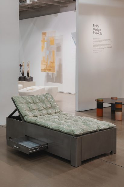 Soft Soil daybed by Niveau Zéro Atelier for Relay Design Projects at Collectible 2024