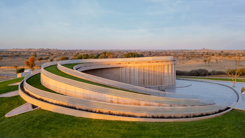 Nokha Village Community Centre by Sanjay Puri Architects in India
