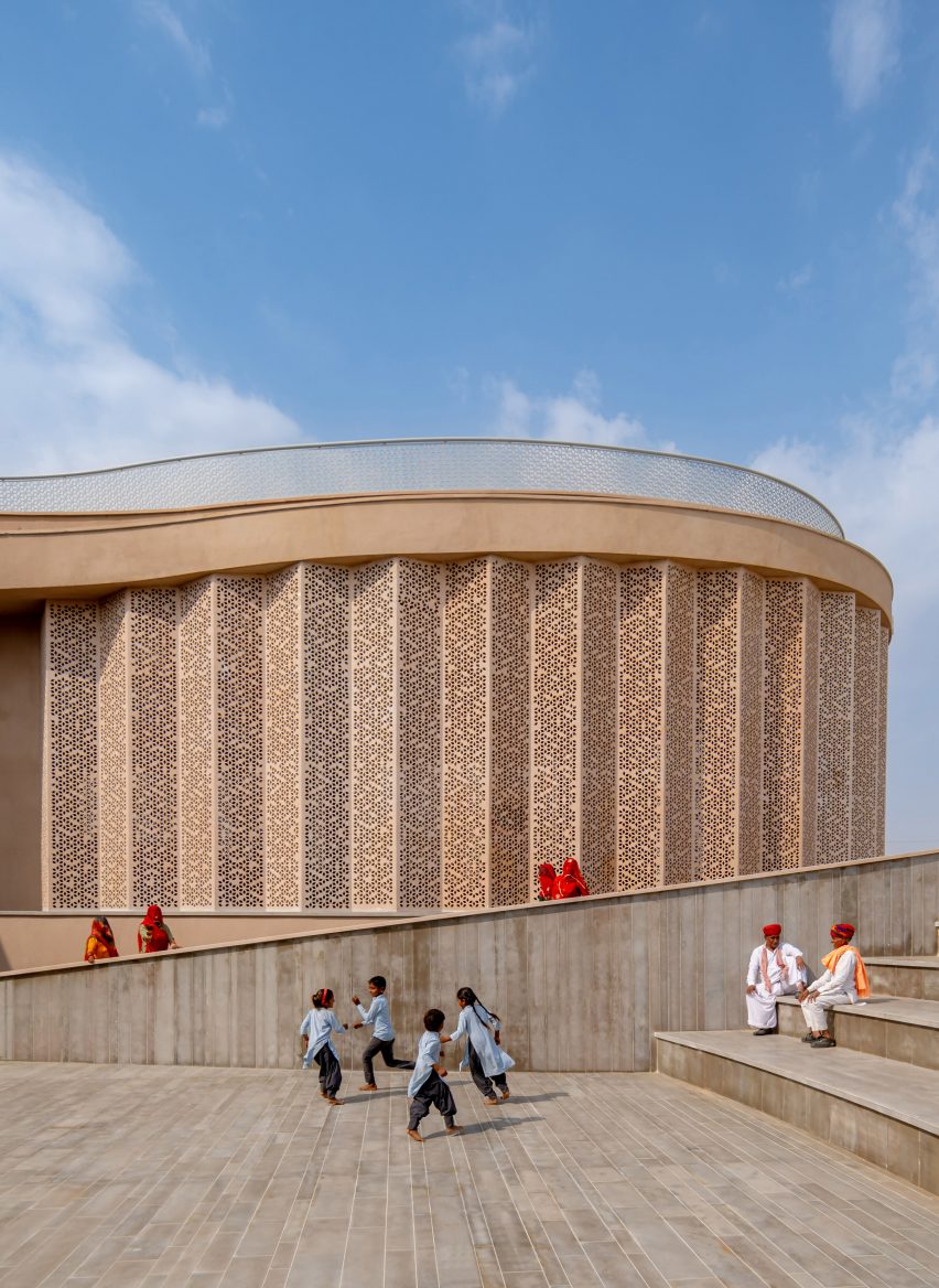 Nokha Village Community Centre by Sanjay Puri Architects in India