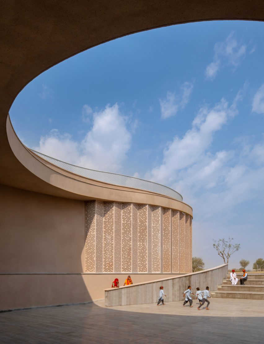 Nokha Village Community Centre by Sanjay Puri Architects in India