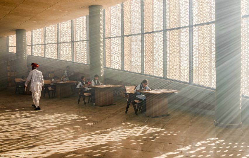 Nokha Village Community Centre by Sanjay Puri Architects in India