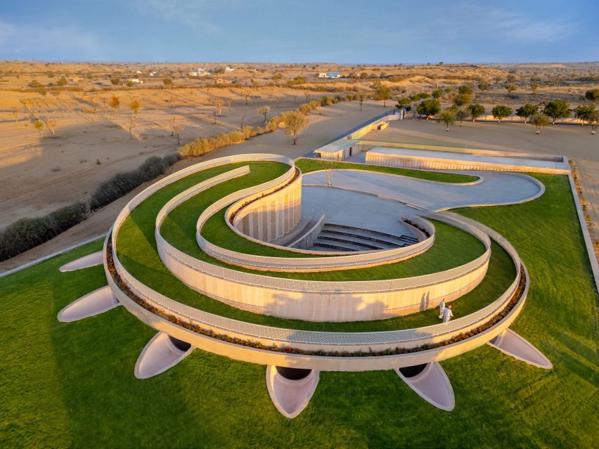 Nokha Village Community Centre by Sanjay Puri Architects in India