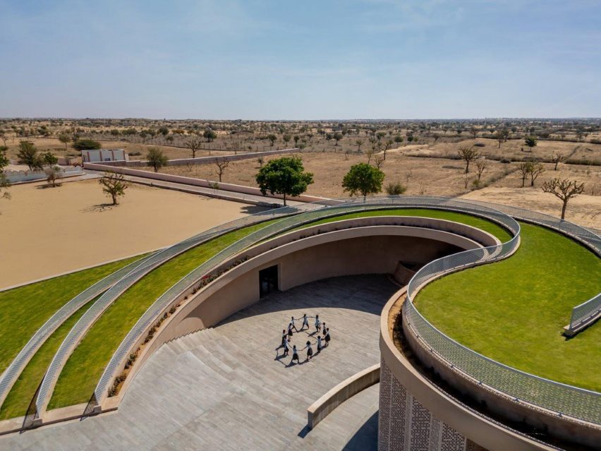 Nokha Village Community Centre by Sanjay Puri Architects in India