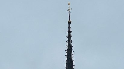 Notre-Dame's spire was revealed