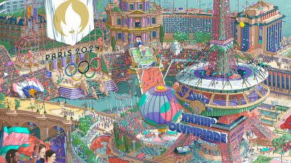 Paris 2024 Olympic and Paralympic poster by Ugo Gattoni