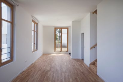 Interior of Parc Princesse social housing by SOA Architectes