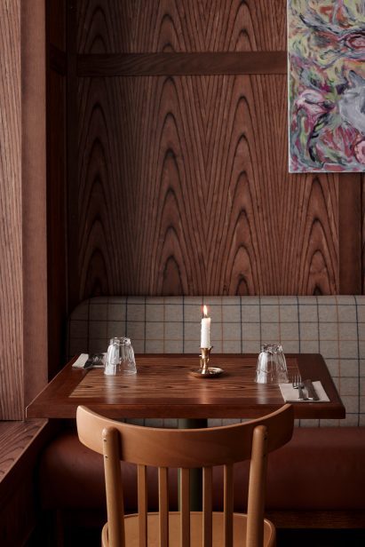 Dining table in Popolo pizza restaurant at Pyhä Ski Resort in Finland