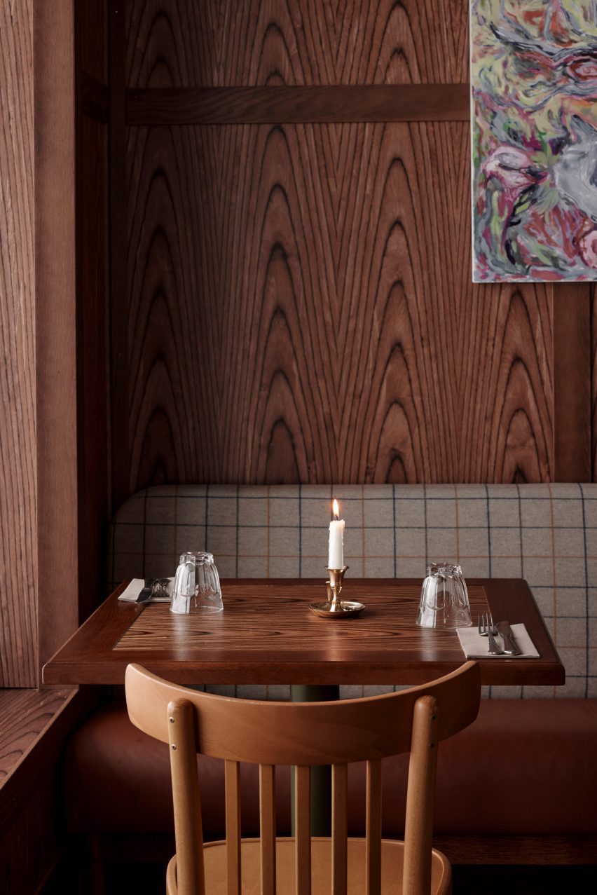Dining table in Popolo pizza restaurant at Pyhä Ski Resort in Finland