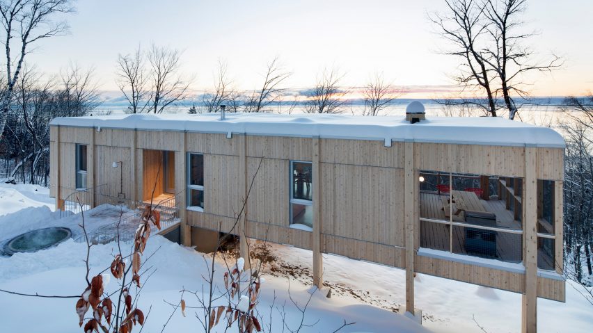 Quinzhee Architecture ski chalet
