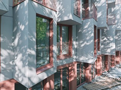 Rieder cladding on Munich housing block