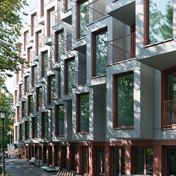 Rieder cladding on Van B housing by Ben van Berkel