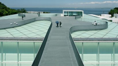 Rooftop view of Yokosuka Museum of Art