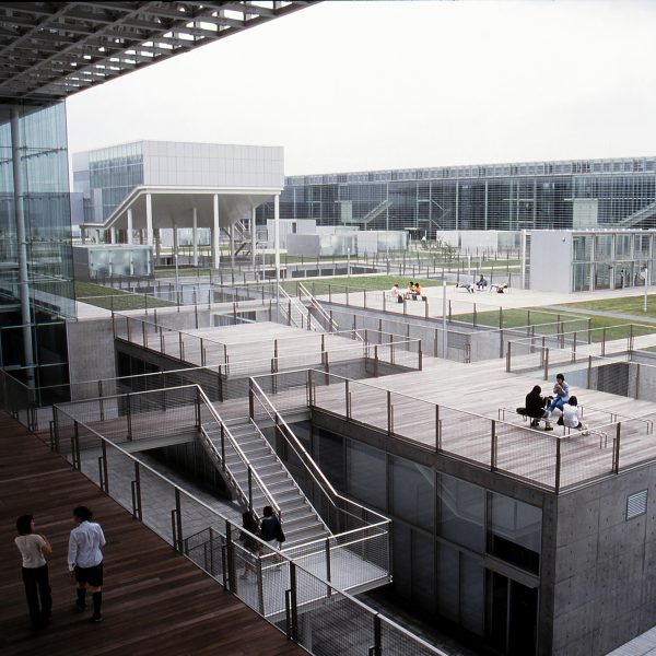 Saitama Prefectural University courtyard by Riken Yamamoto
