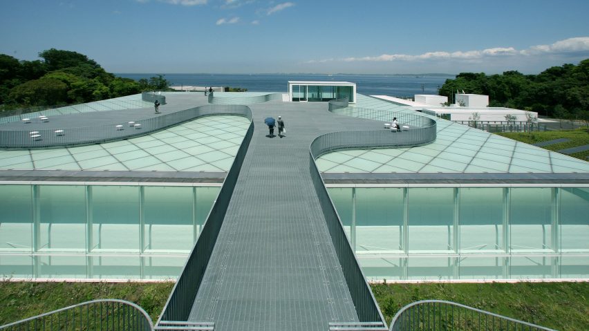 Rooftop view of Yokosuka Museum of Art