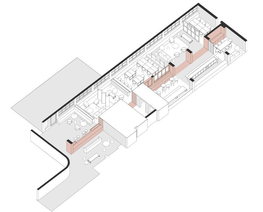 Ground floor axonometric