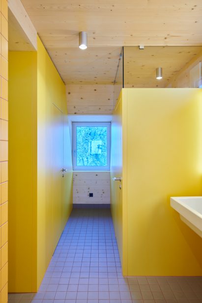 Yellow bathroom