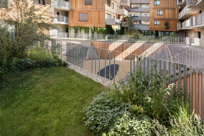 Courtyard at Seestadt Aspern Housing