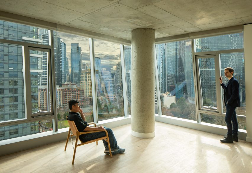 Person sitting in room