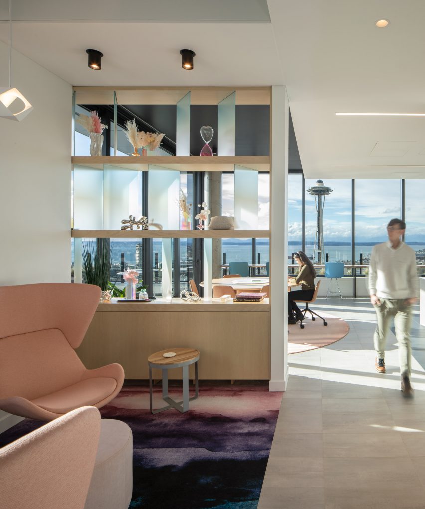 Person walking in living room