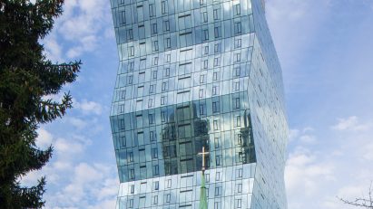 An angular building in Seattle