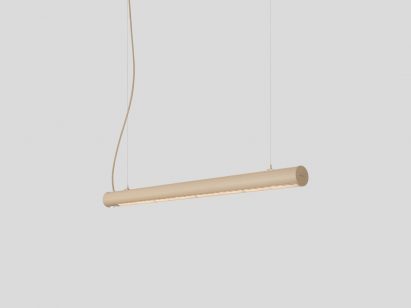 Tubular hemp lamp 