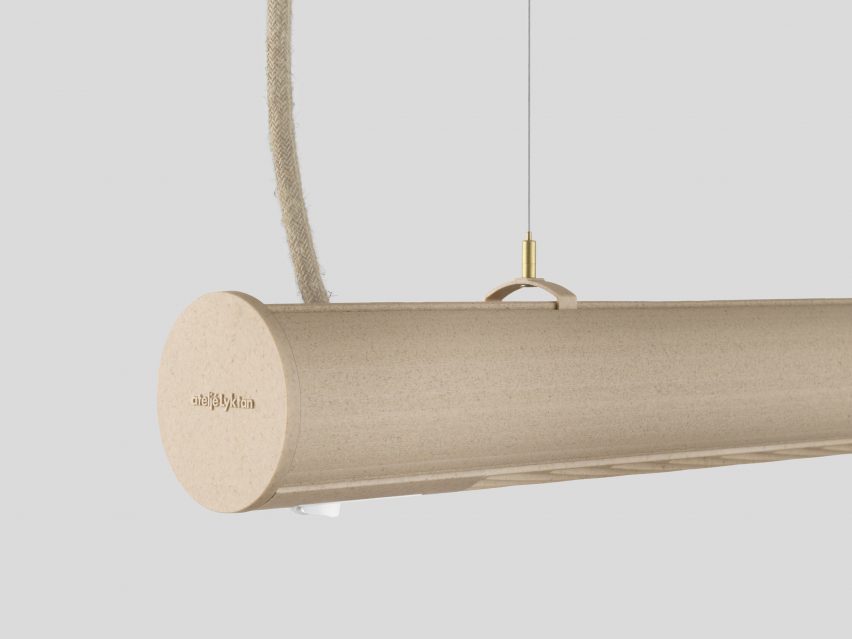 Fastening on hemp lamp by Ateljé Lyktan