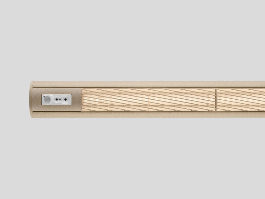 Detailed view of Superdupertube lamp