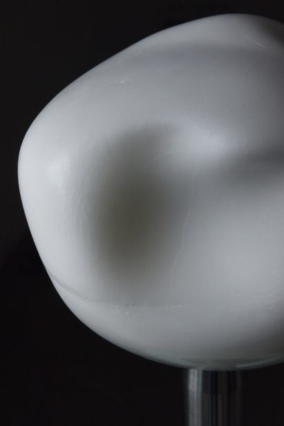 Close-up of wax lampshade