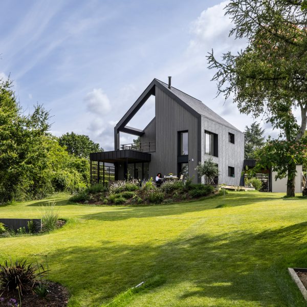 Moden A-frame residence in France